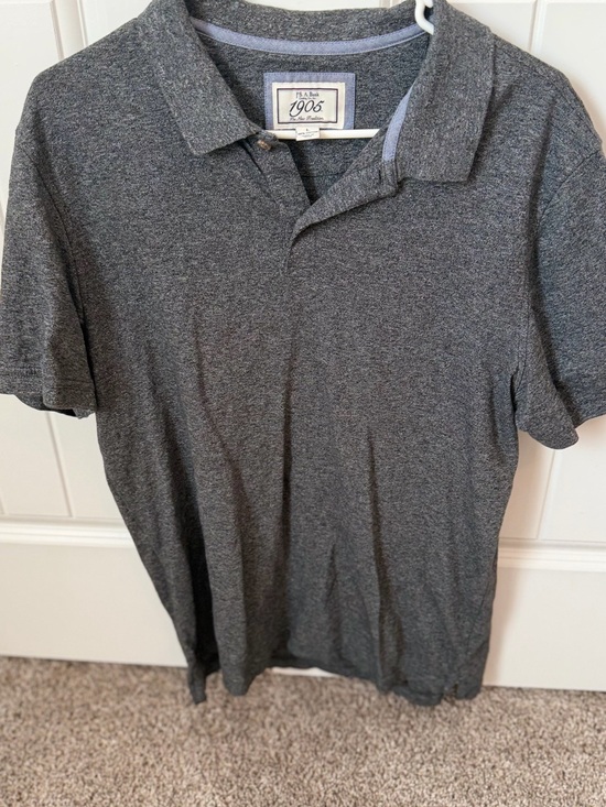 Jos. A. Bank Other - Jos. A. Bank Heather Charcoal Short-Sleeve Polo